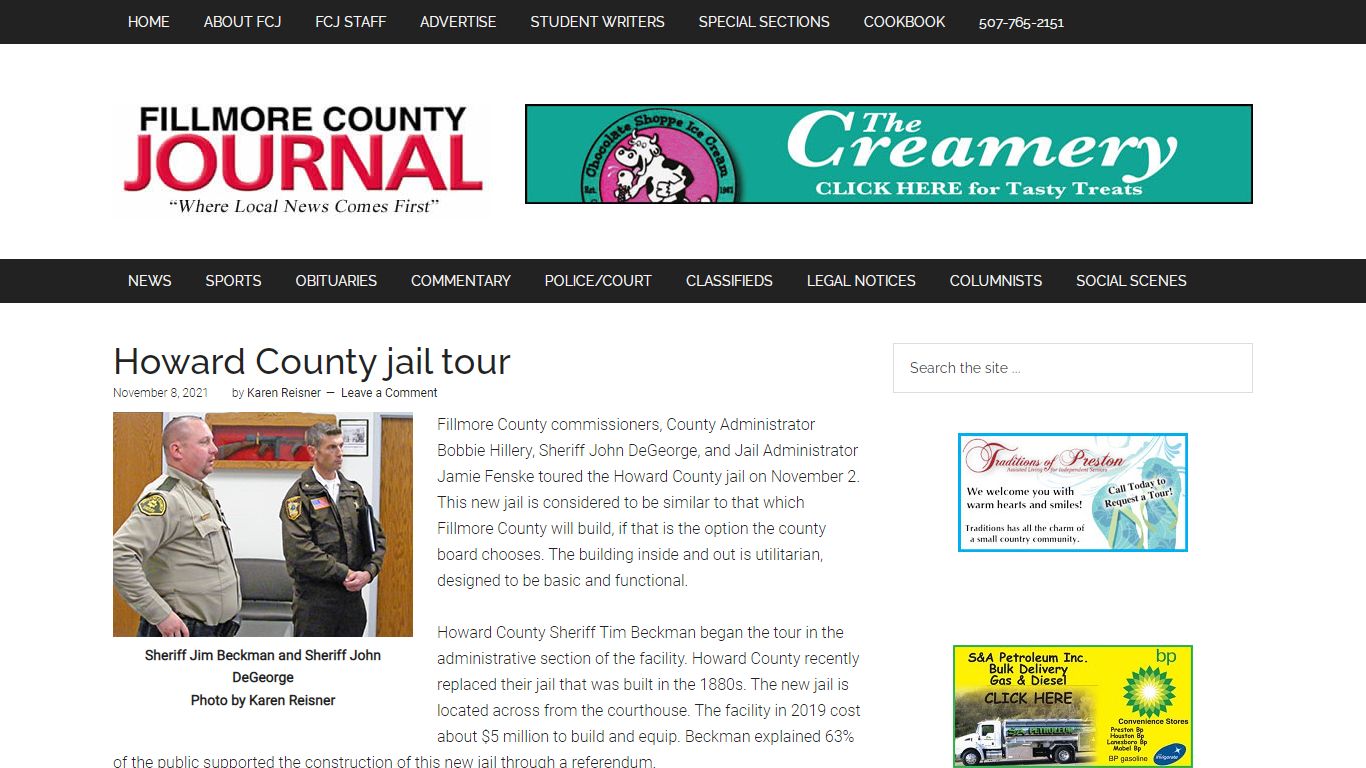 Howard County jail tour